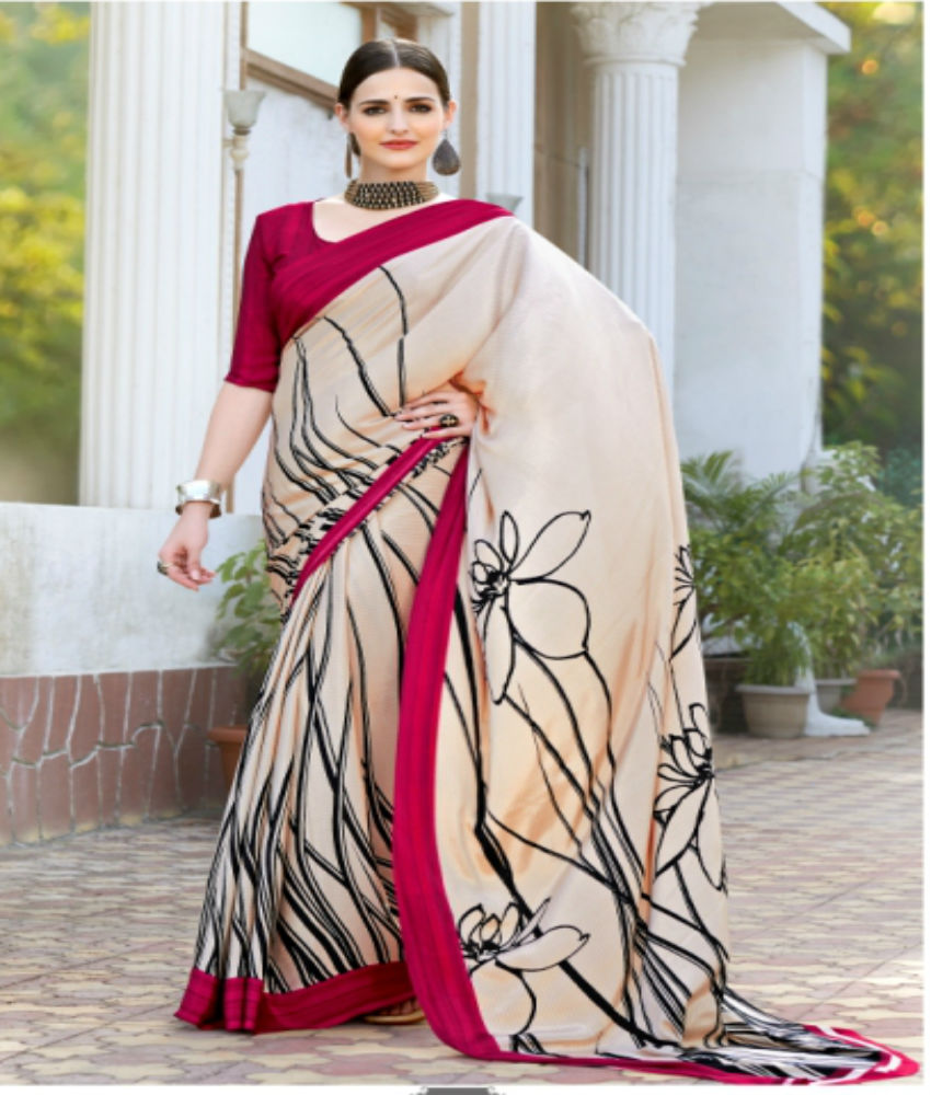 Italia Silk Pure Crape Silk Angelic Designer Sarees