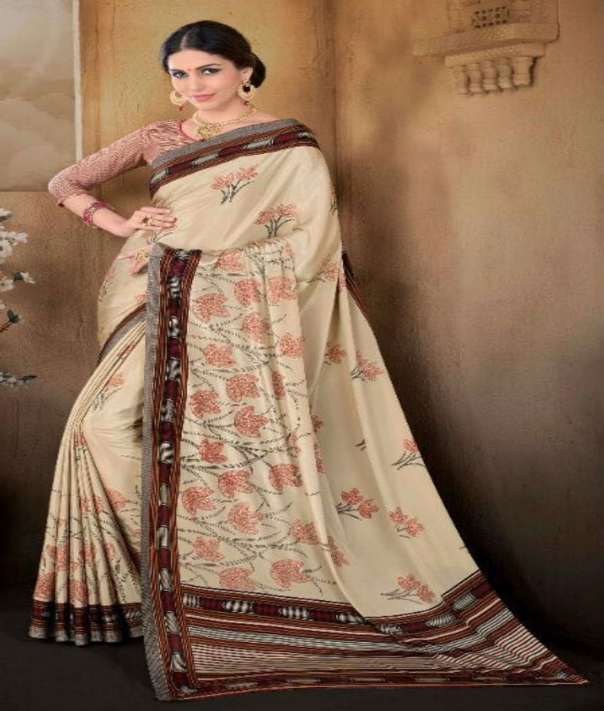 Silkoza Silk Premium Crape Printed saree 