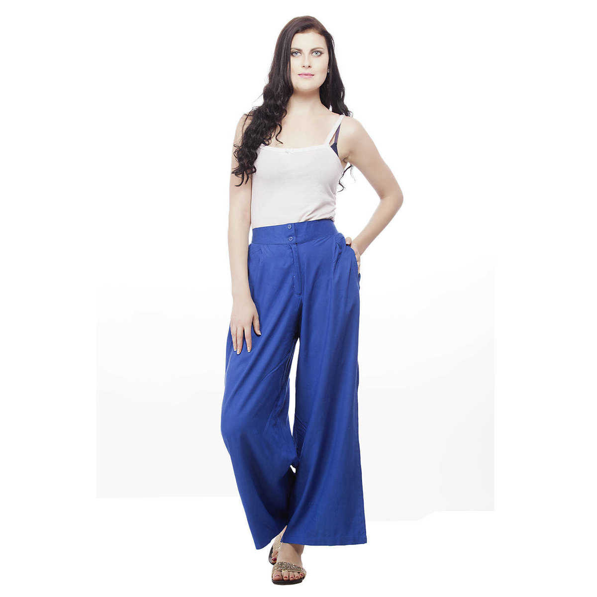 Women  Rayon Solid Palazzo