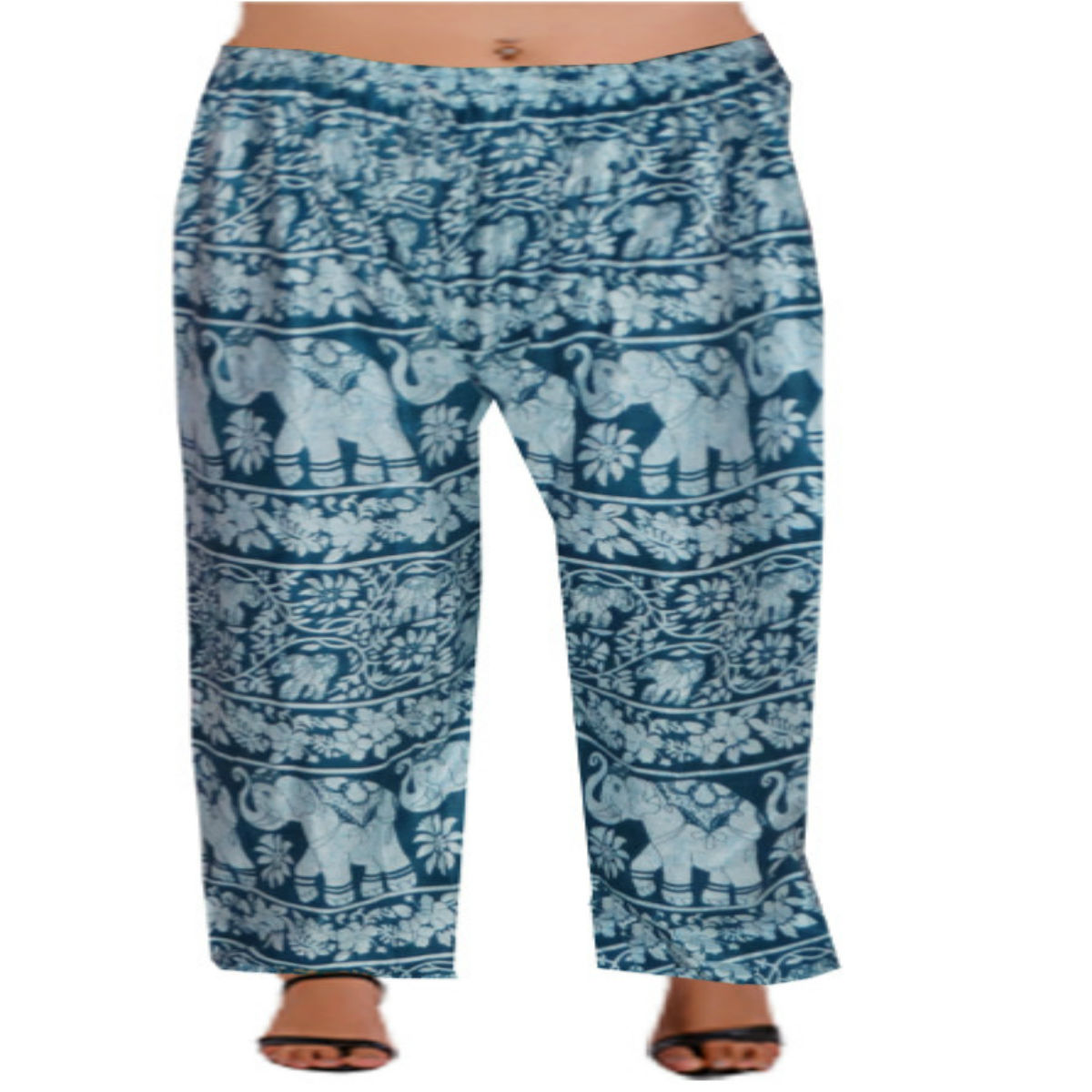 Rayon Elephant Printed Rajasthani Full Length Palazzo