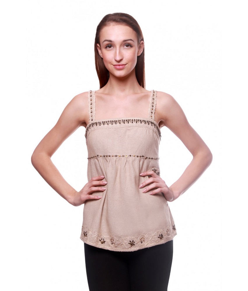 Baba Flex Halter Top Creem