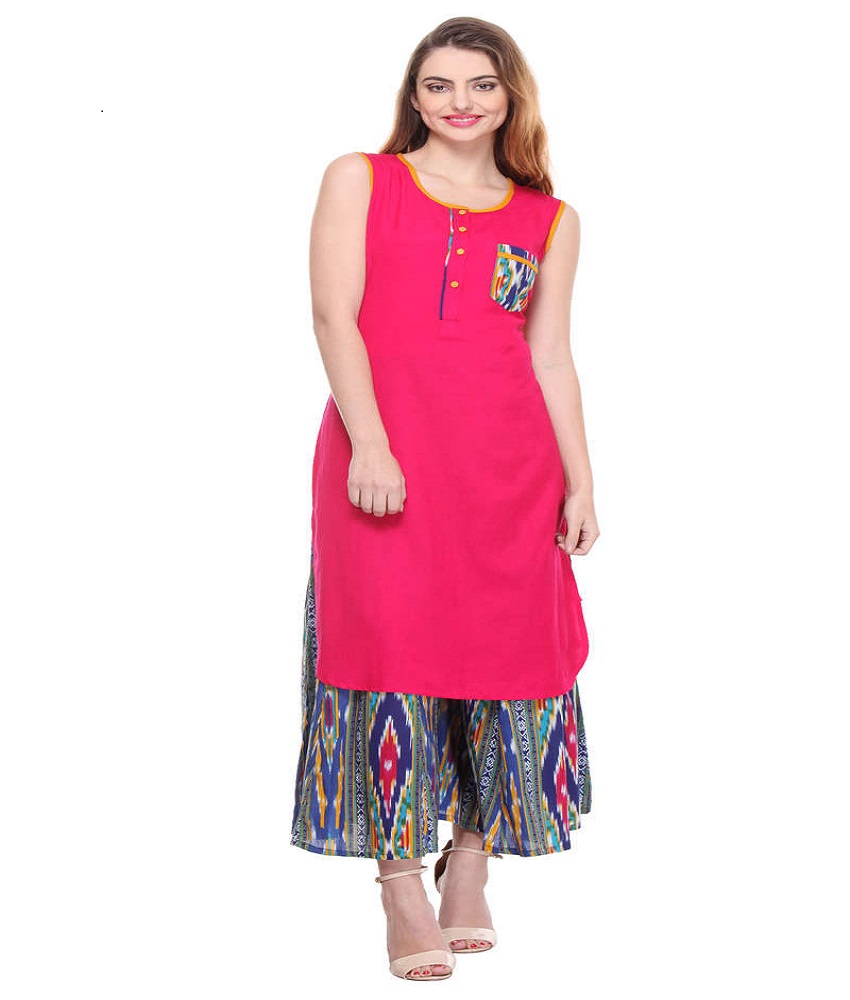 Rayon Straight Style Kurti Catalog