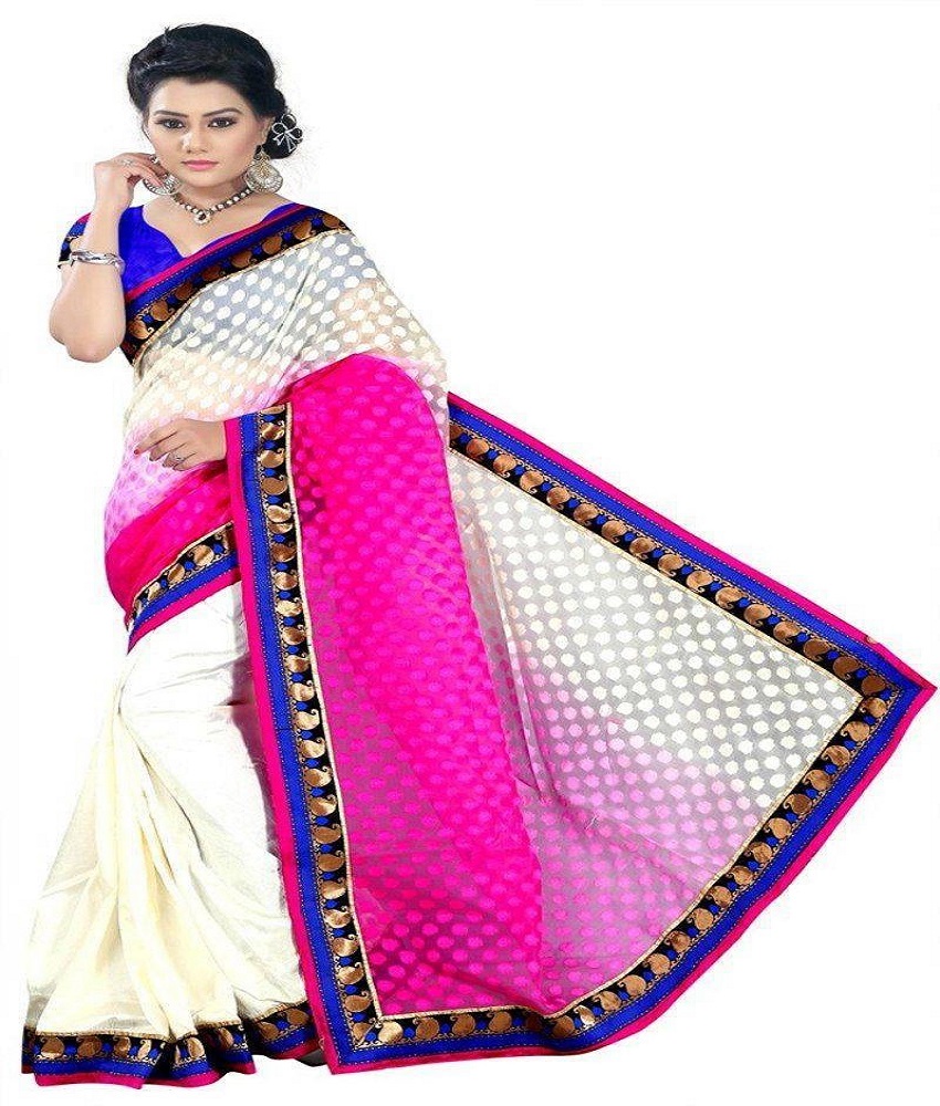 Art Silk Brocade Saree With Blouse