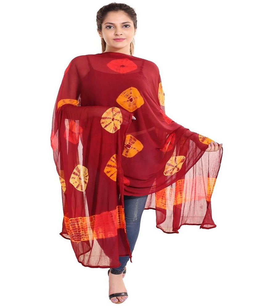 Nazneen Chiffon Tie And Dye Dupatta
