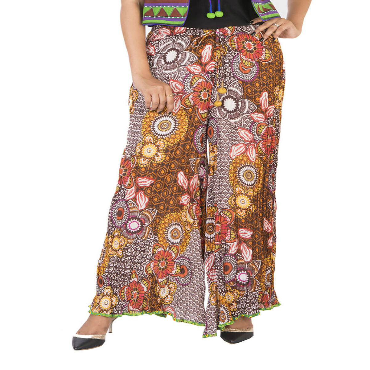 Cotton Printed Long Palazzo